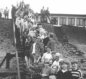 Einweihung der neuen Treppe